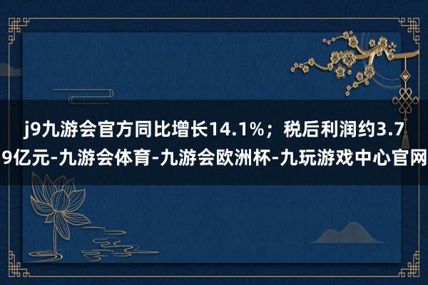 j9九游会官方同比增长14.1%；税后利润约3.79亿元-九游会体育-九游会欧洲杯-九玩游戏中心官网