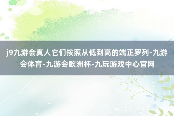 j9九游会真人它们按照从低到高的端正罗列-九游会体育-九游会欧洲杯-九玩游戏中心官网