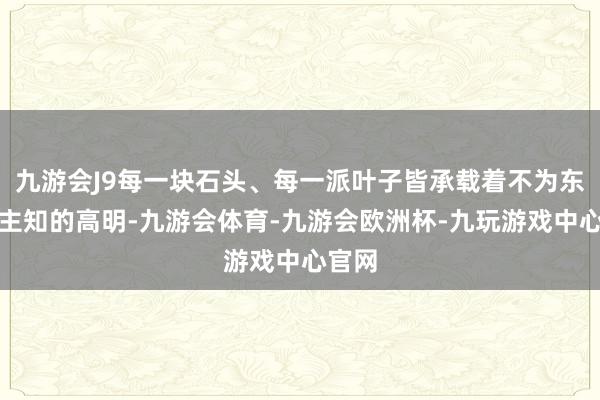 九游会J9每一块石头、每一派叶子皆承载着不为东说念主知的高明-九游会体育-九游会欧洲杯-九玩游戏中心官网