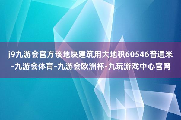 j9九游会官方该地块建筑用大地积60546普通米-九游会体育-九游会欧洲杯-九玩游戏中心官网